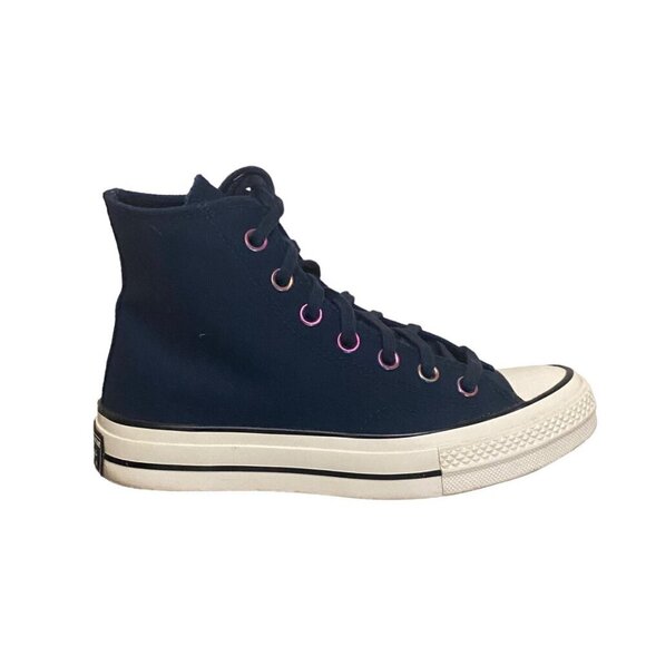 Converse Chuck 70 Heart Of The City Hi-Top Sneakers in Navy Blue Size 6 - Picture 3 of 8